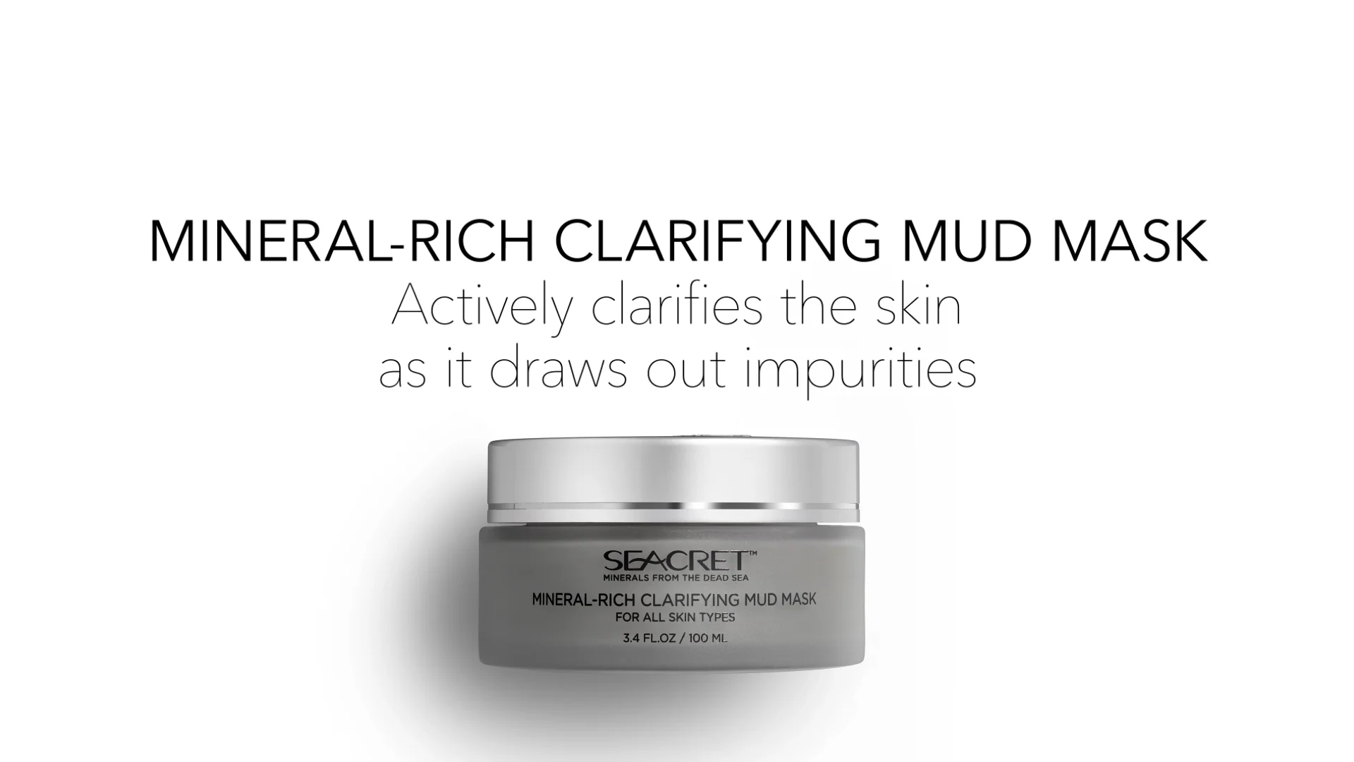 Seacret Mineral Rich Clarifying Mud Mask on Vimeo