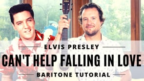 Can't Help Falling in Love | Elvis Presley | Baritone Ukulele Tutorial