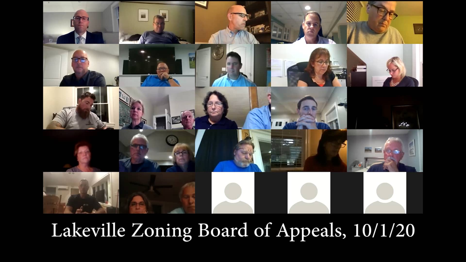 Lakeville Zoning Board of Appeals, 10/1/20 on Vimeo