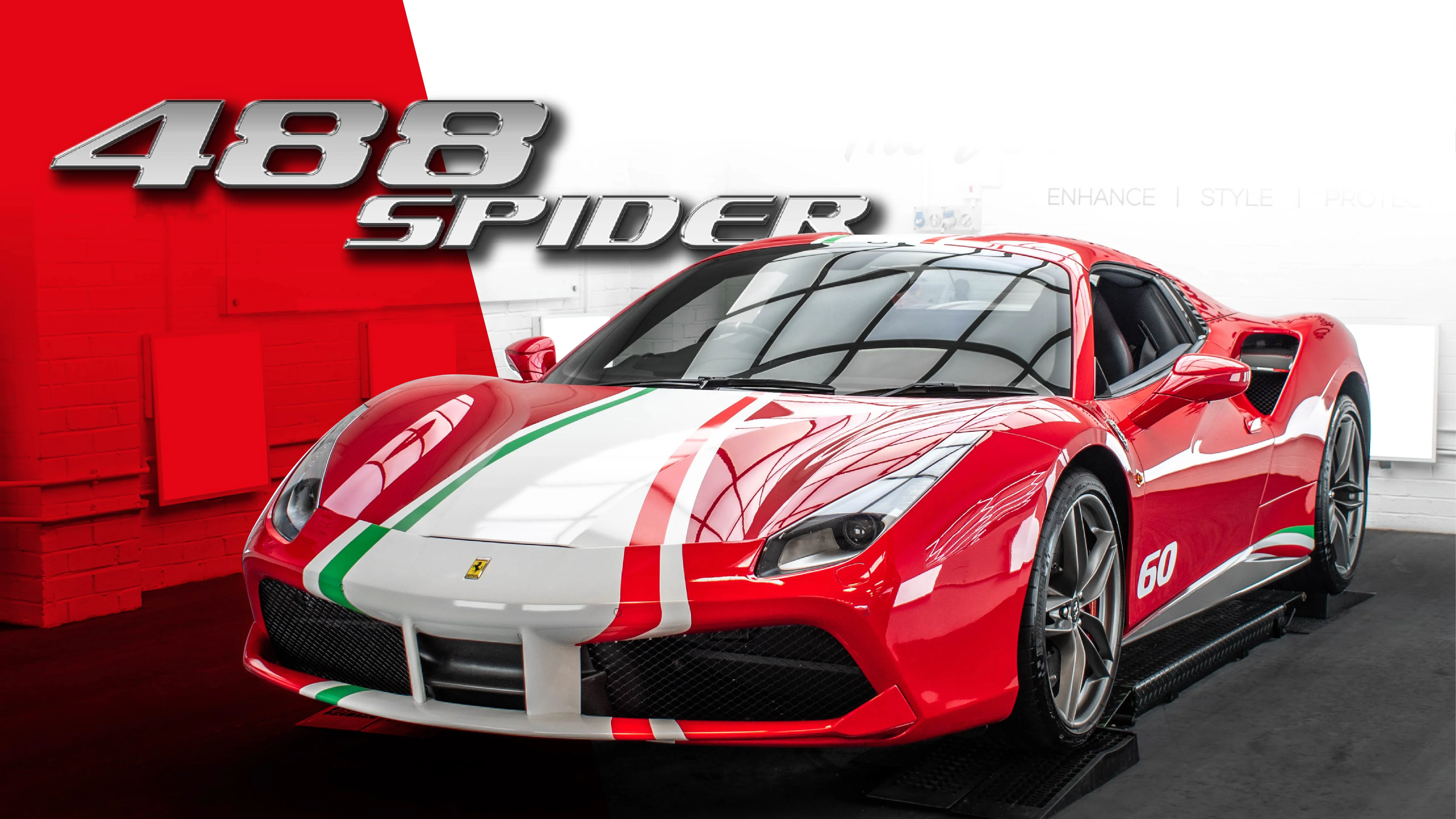 Ferrari 488 - Stripes Wrap