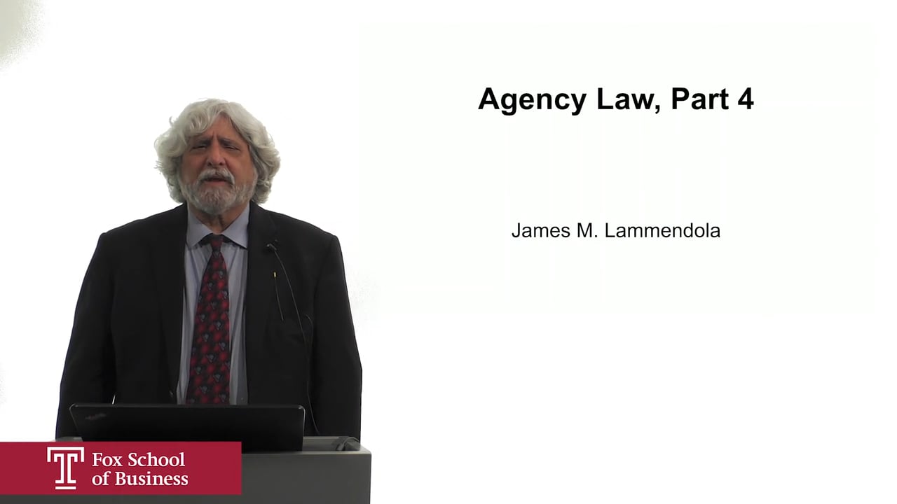 Agency Law Part 4