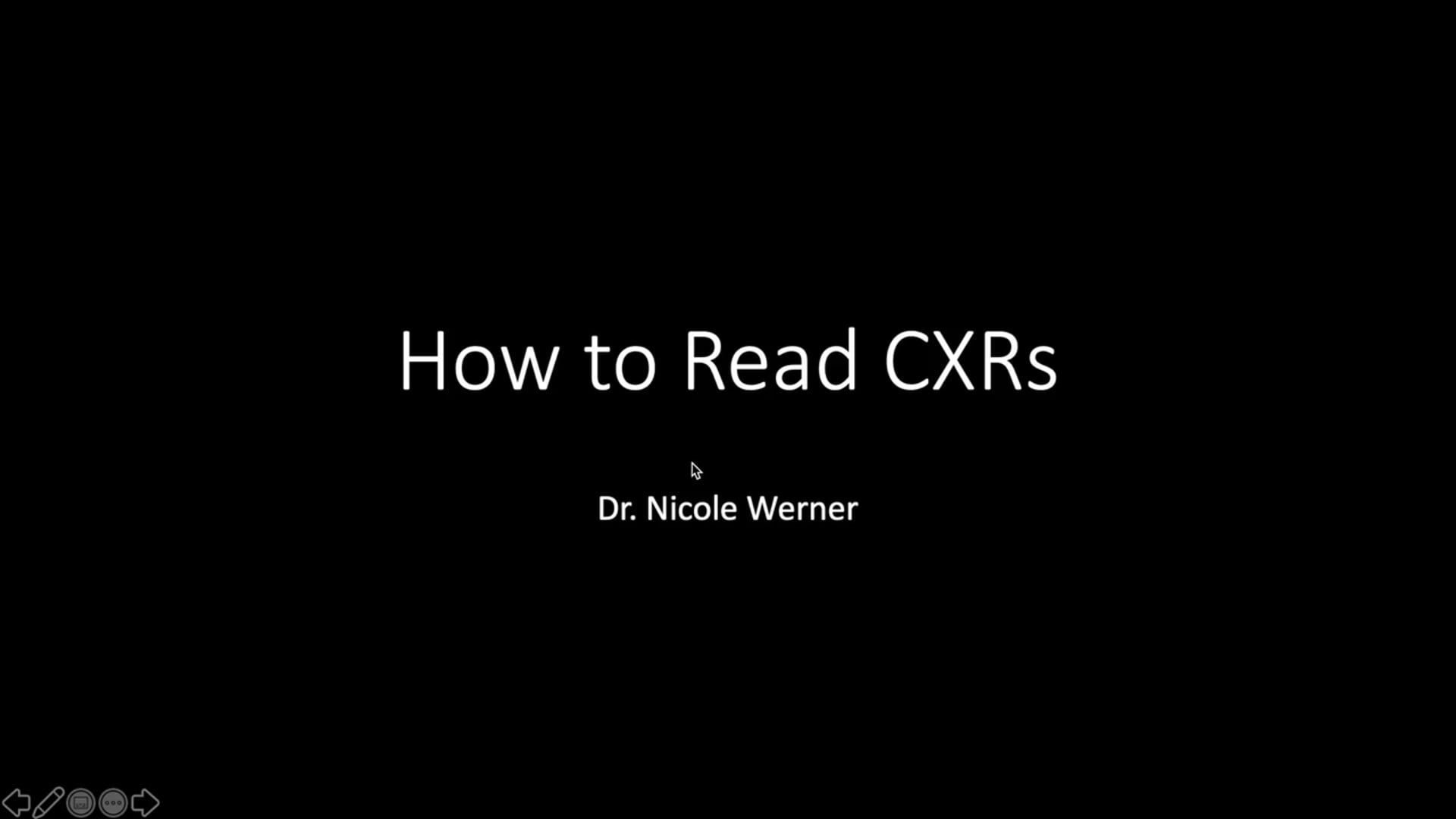 How to Read a CXR