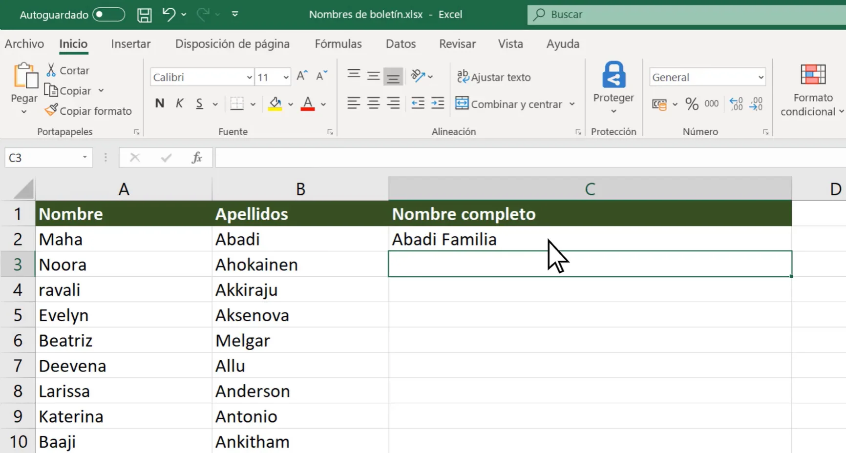 CCR007 | Combinar texto de dos o más celdas en una celda (Microsoft ...
