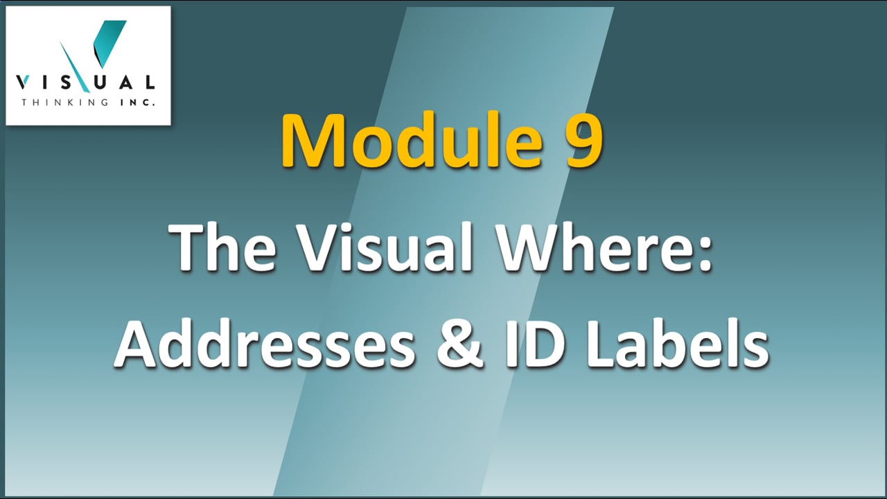 Module 9 - The Visual Where: Addresses And Id Labels