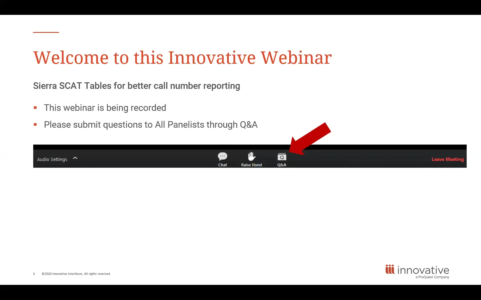 Webinar: Sierra SCAT Tables for Better Call Number Reporting