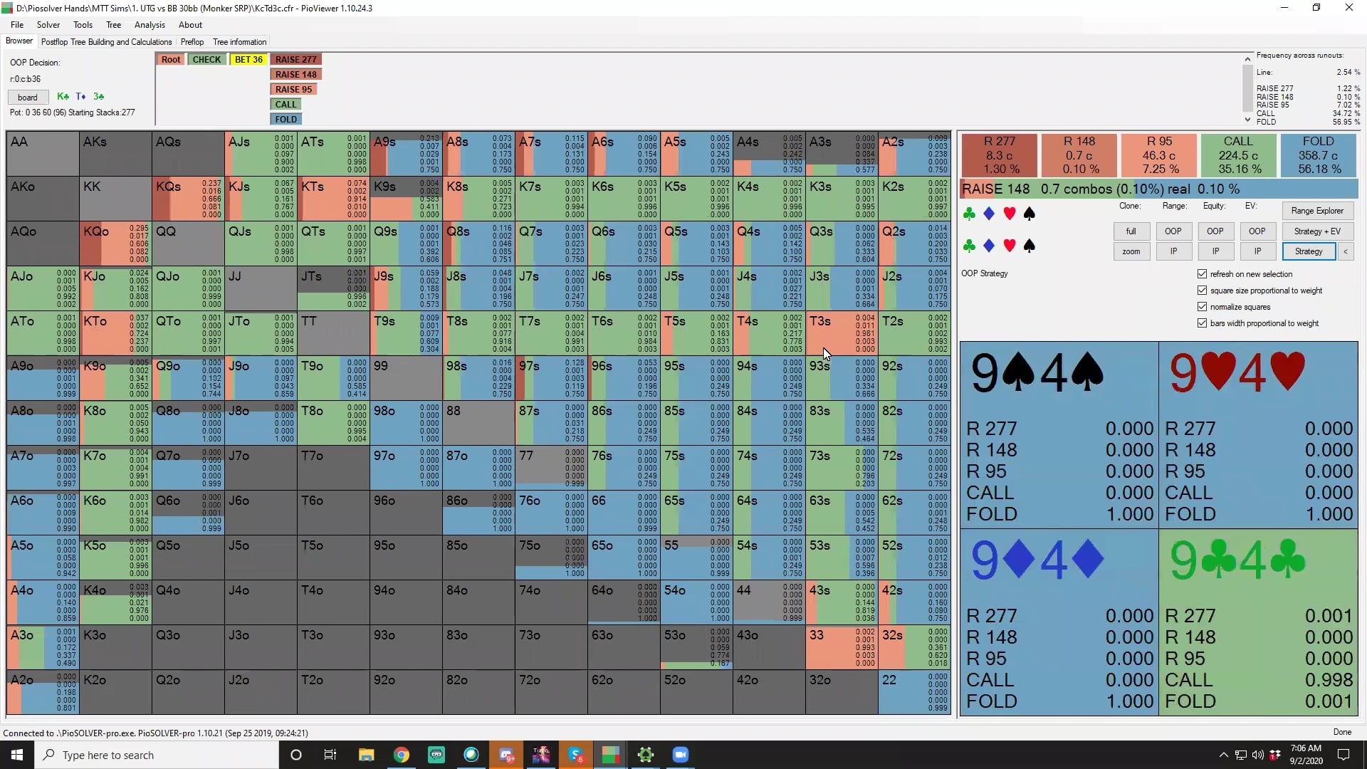 BB Facing Triple Barrels