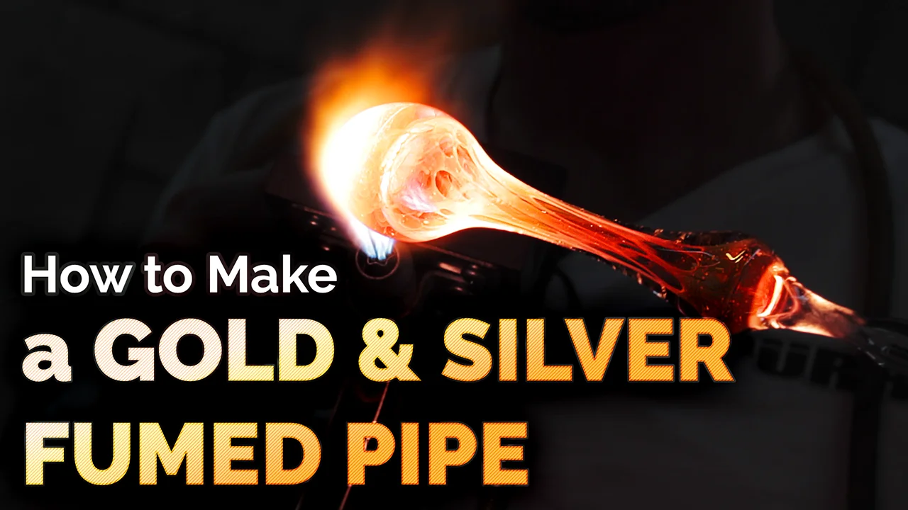 How to Make a Gold & Silver Fumed Glass Hand Pipe on Vimeo