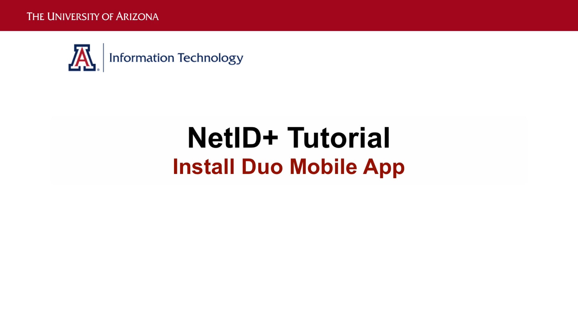Install Duo Mobile App on Vimeo