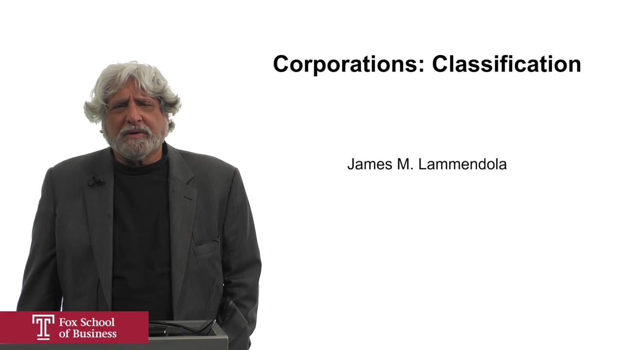 Corporations Classification