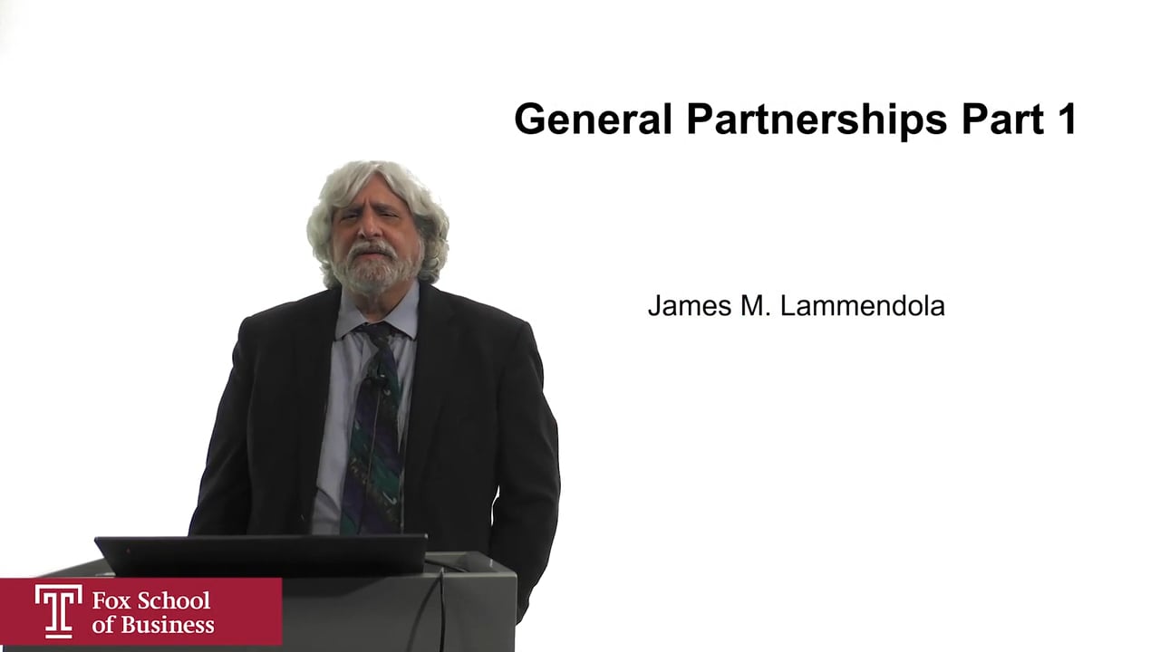 General Partnerships Part 1