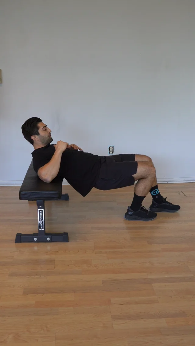 One-leg hip thrust exercise instructions and video