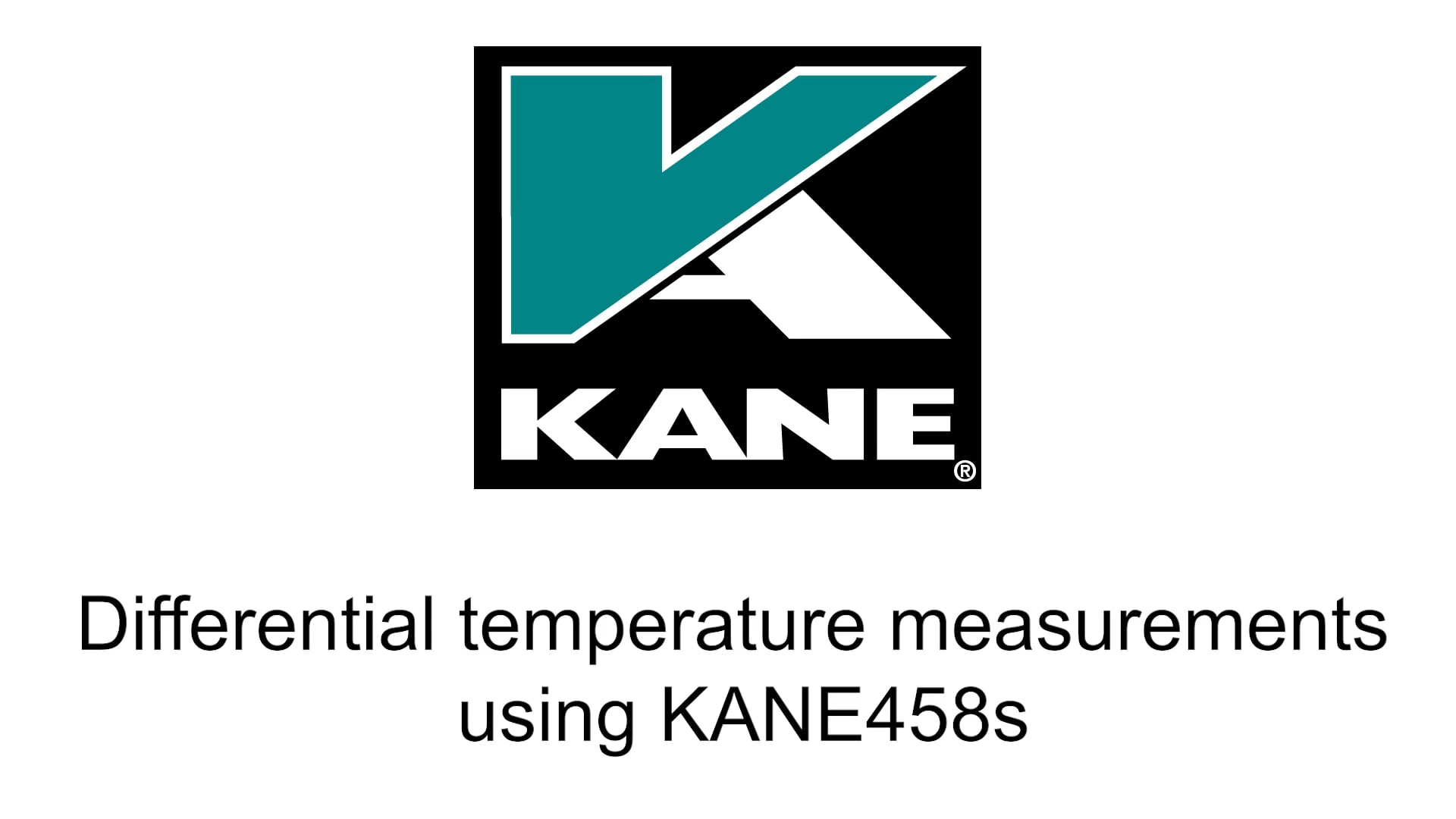 Kane Analysers Tutorial – Differential Temperature Measurement KANE458s
