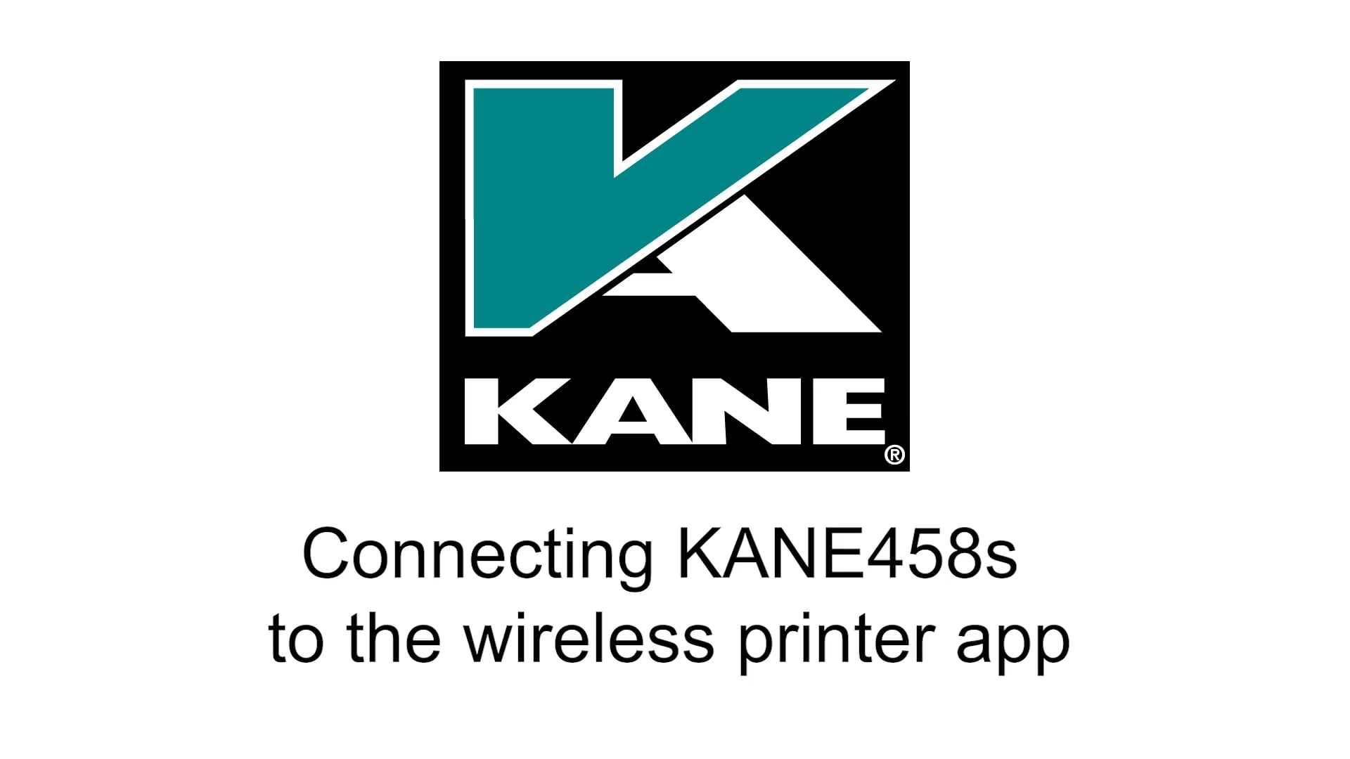 Kane Analysers Tutorial – Connecting KANE458s To Mobile KANE Wireless Printer App