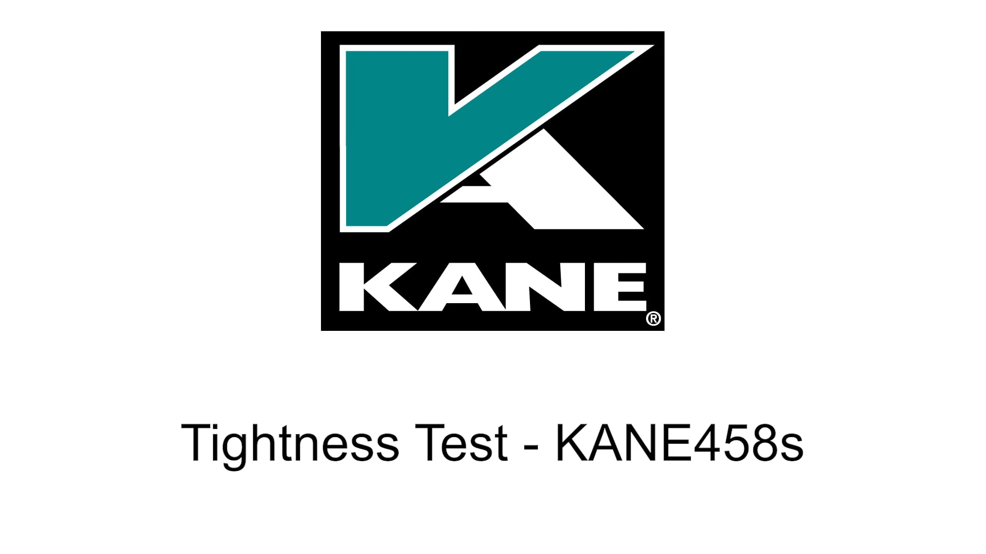 Kane Analysers Tutorial – Tightness test KANE458s