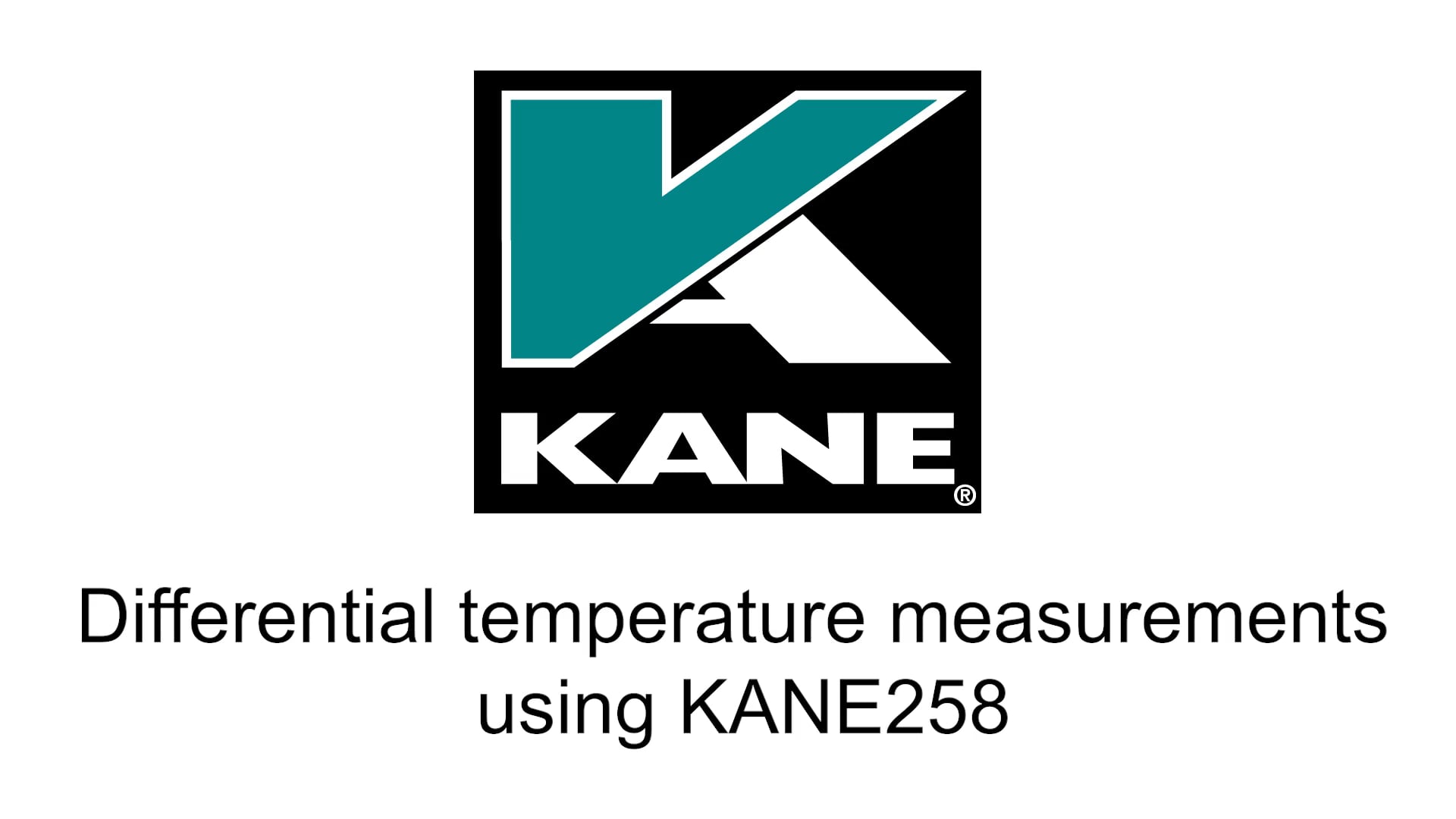 Kane Analysers Tutorial – Differential Temperature Measurement KANE258