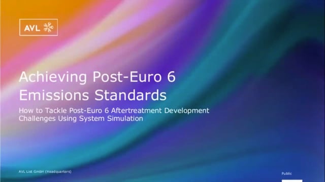 Achieving post-Euro 6 emissions standards