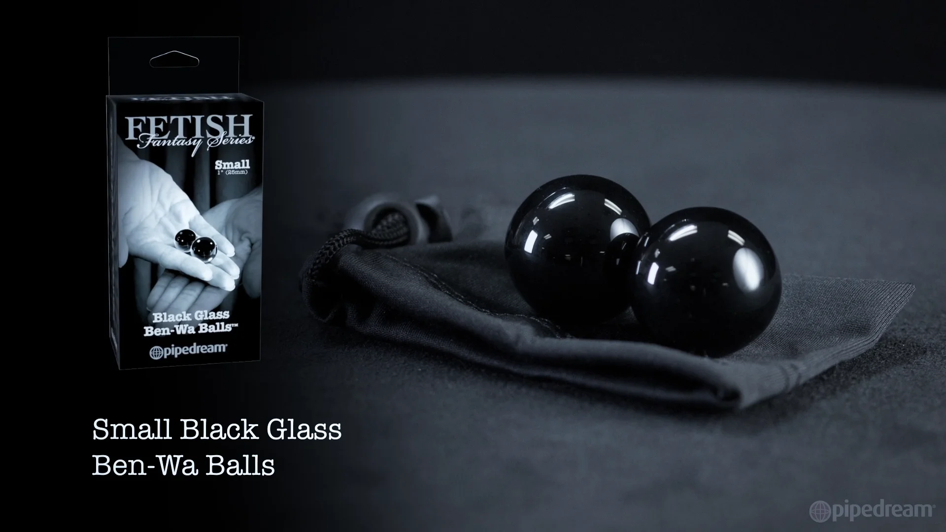 pd4433-23 Small Black Ben Wa Balls