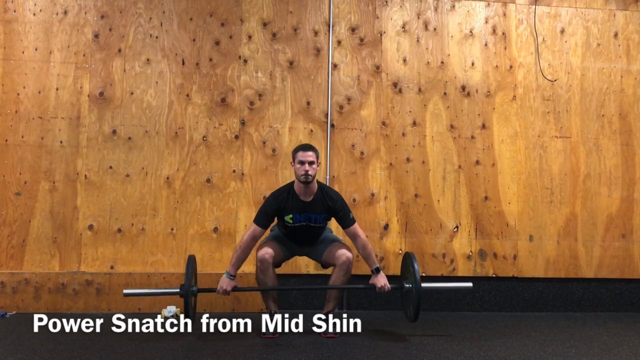 Power Snatch from Mid Shin