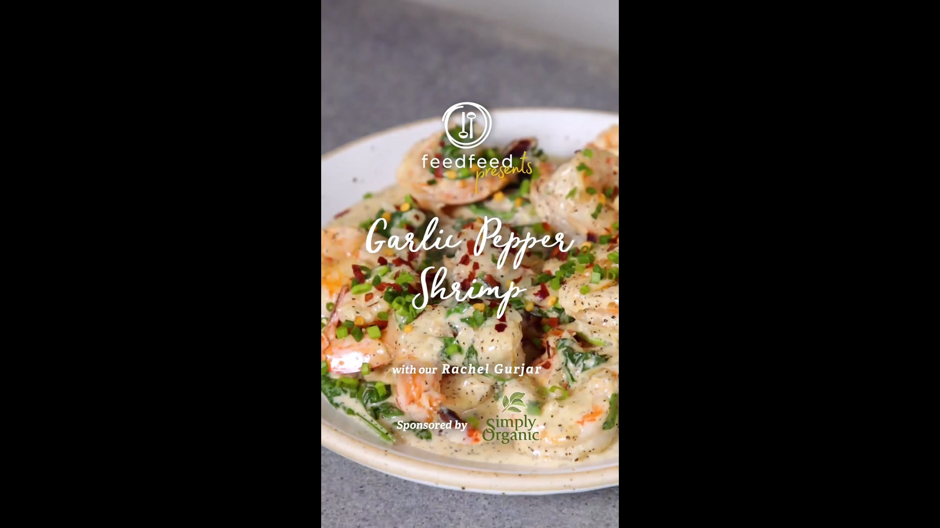 Feedfeed "Simply Organic Shrimp" Recipe Video
