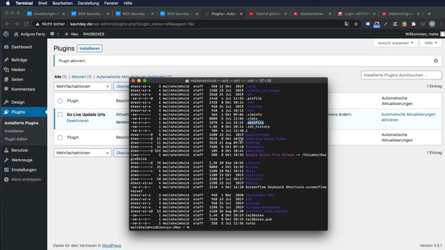 Alias Anlegen für SSH Kommando auf dem Mac (alias)