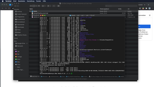 Navigation in der Shell (cd ..