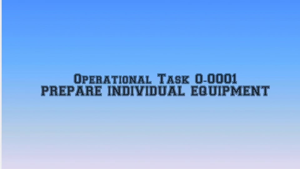 Operational Task O-0001