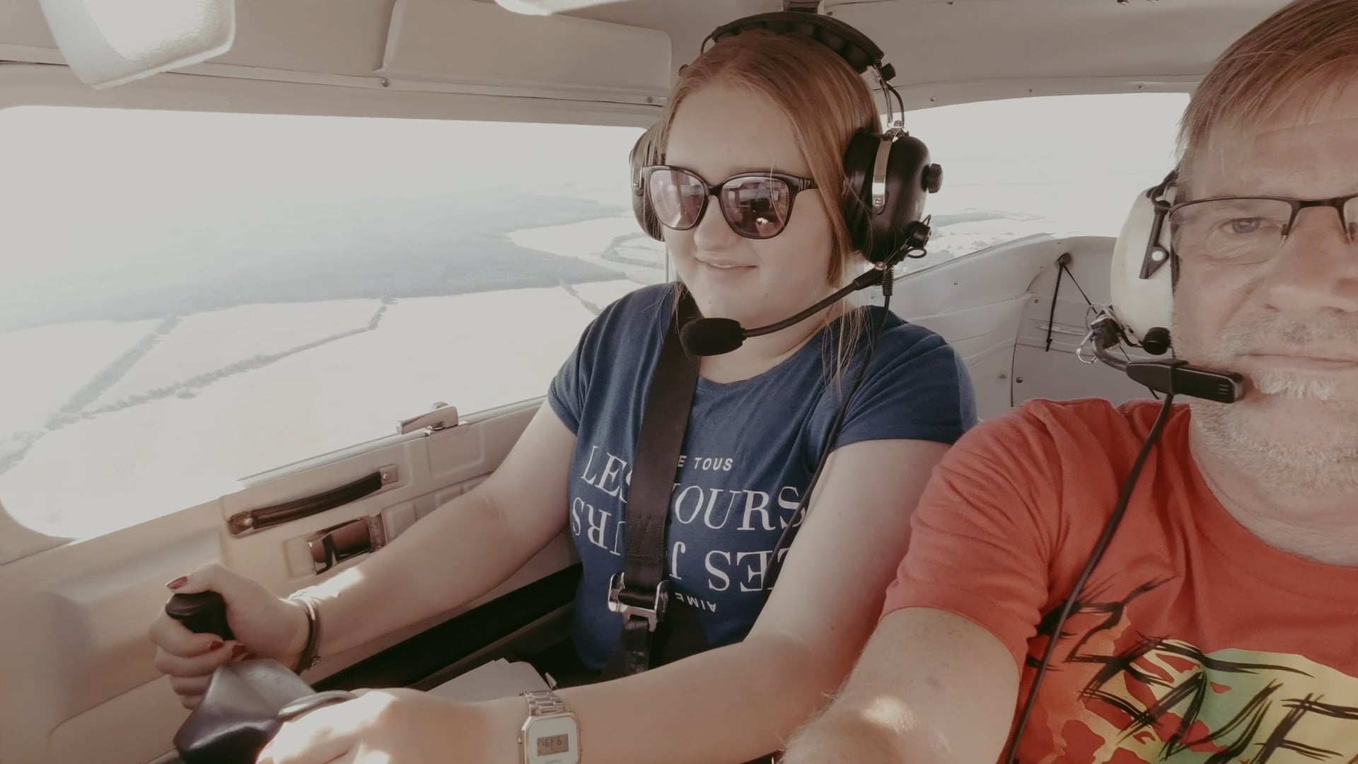 Flug Lisa und Louis Strausberg