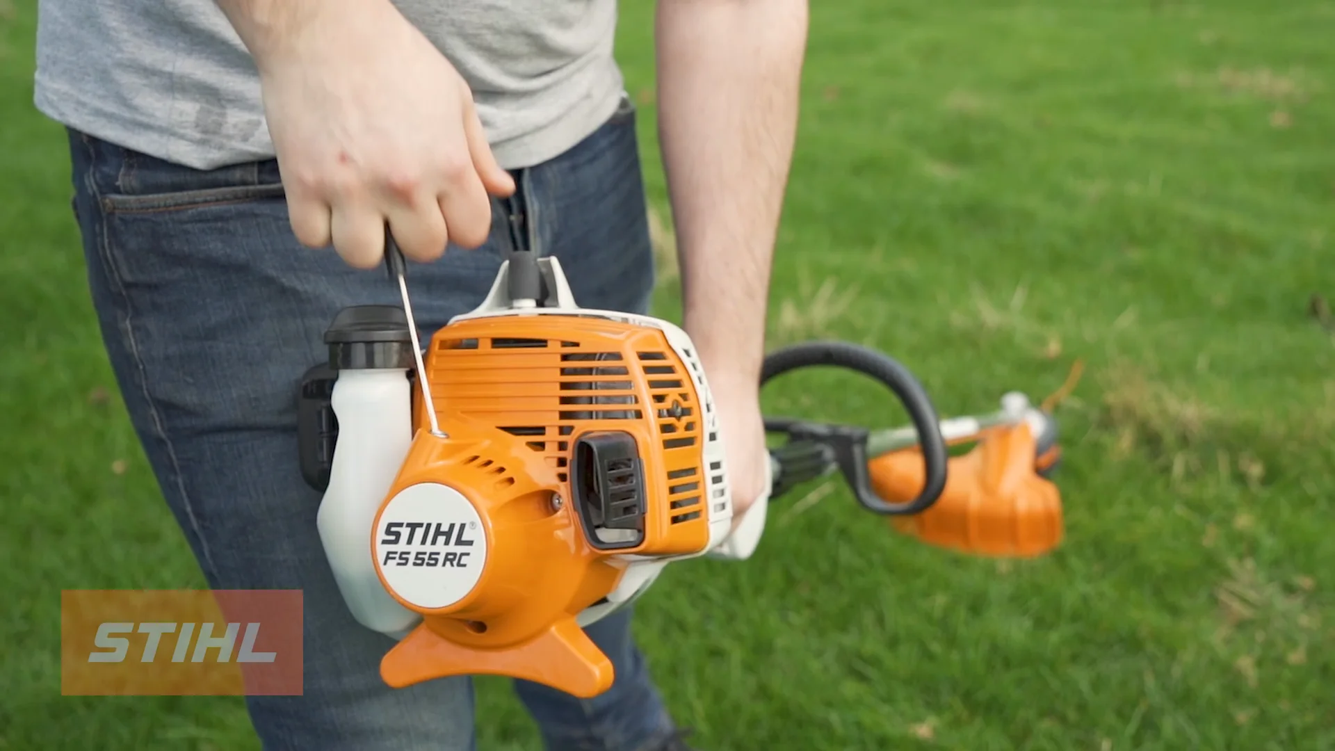 STIHL FS 55 R CE Petrol Line Trimmer on Vimeo