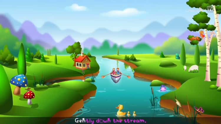 Row Row Row Your Boat Nursery Rhyme with Lyrics Lullaby Songs for Babies by ChuChu TV