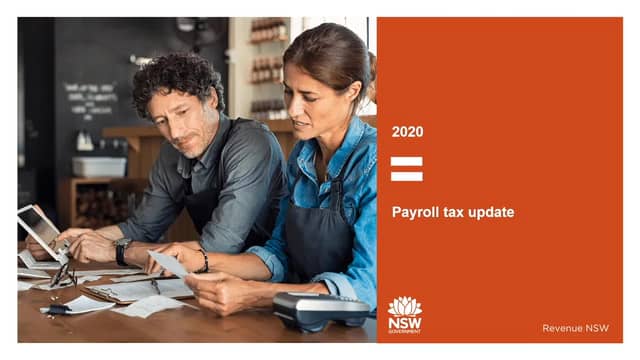 Revenue NSW  2020 Payroll tax update on Vimeo