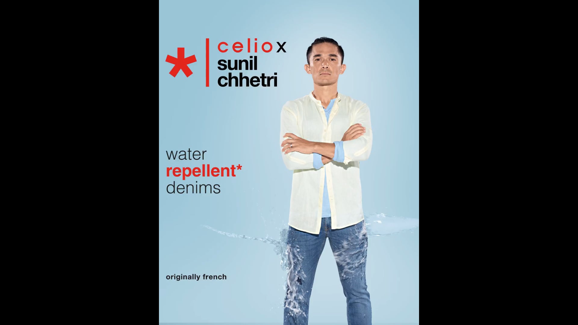 Celio x Sunil chhetri water repellent denims V2