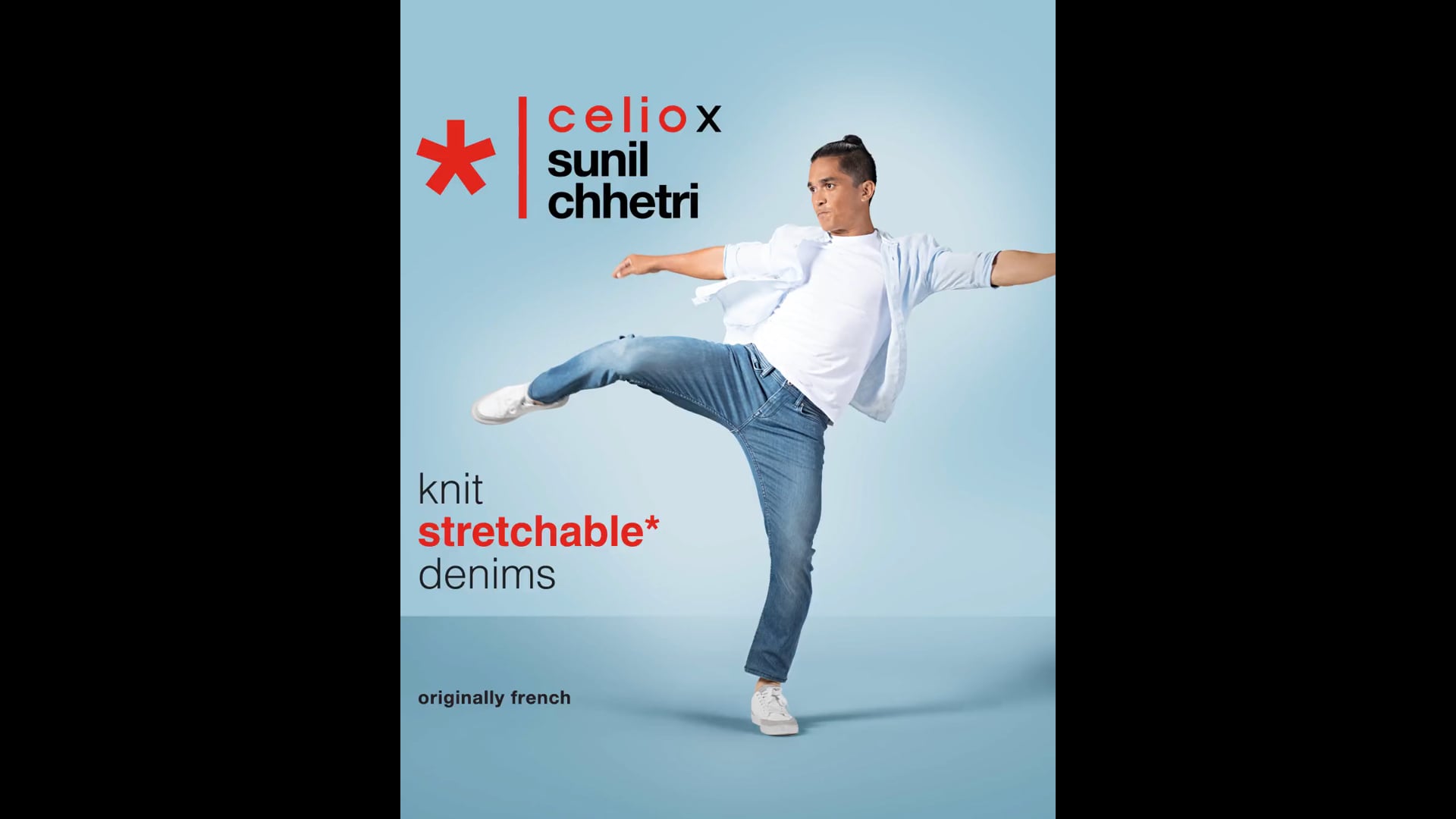 Celio x Sunil chhetri Knit stretchable Denims V4