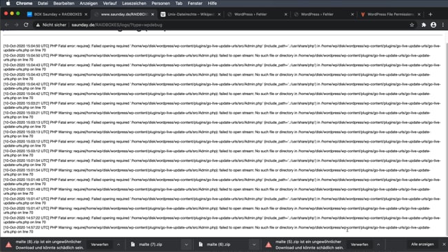 Dateien direkt auf den Server laden (wget)