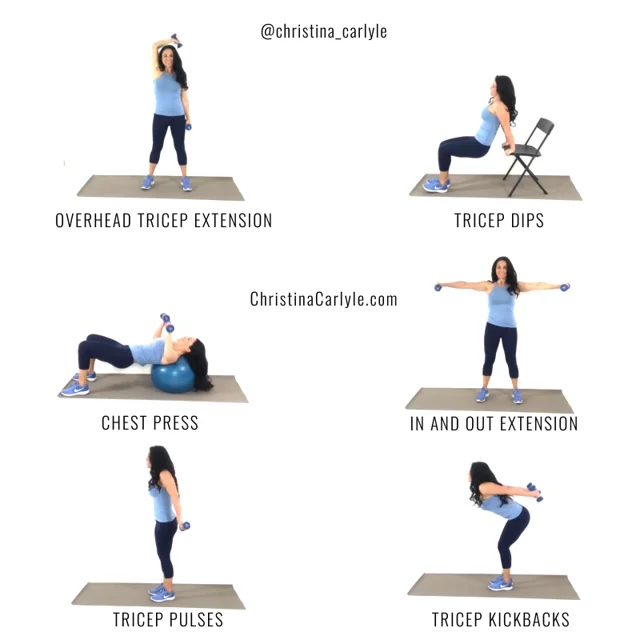 Tricep Exercises for Women that want Tight, Toned Arms - Christina Carlyle
