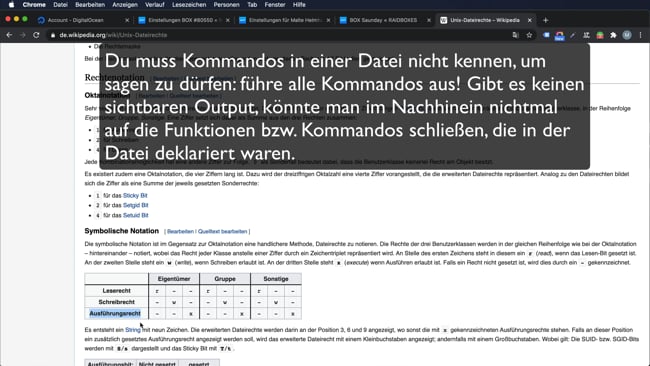 Dateirechte für Ordner und Files (chmod & find)