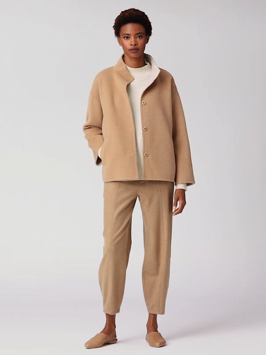 Doubleface Wool Cashmere Boxy Coat | EILEEN FISHER Doubleface Wool Cashmere Boxy Coat | EILEEN FISHER