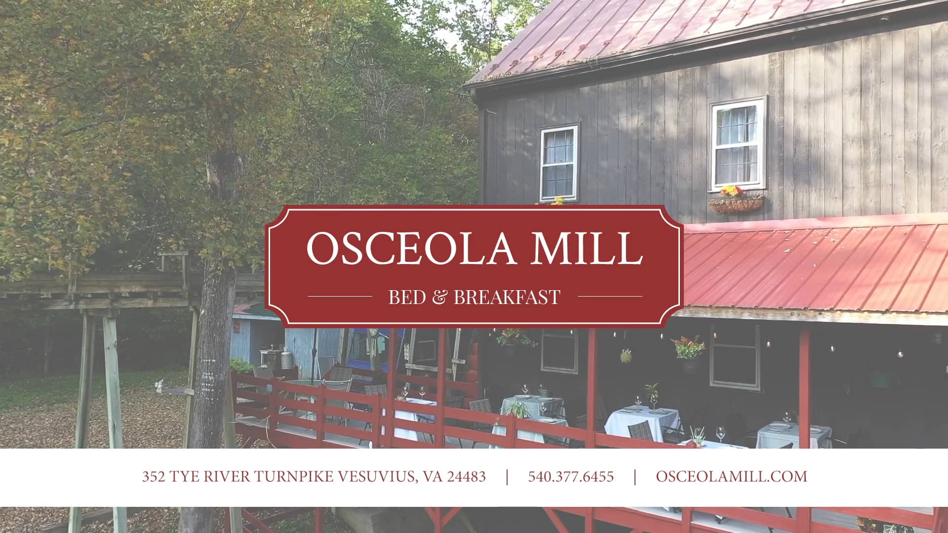 Osceola Mill on Vimeo