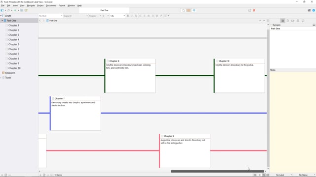 Tracking Threads on the Corkboard