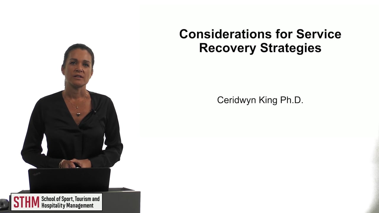 Login to view Considerations for Service Recovery Strategies
