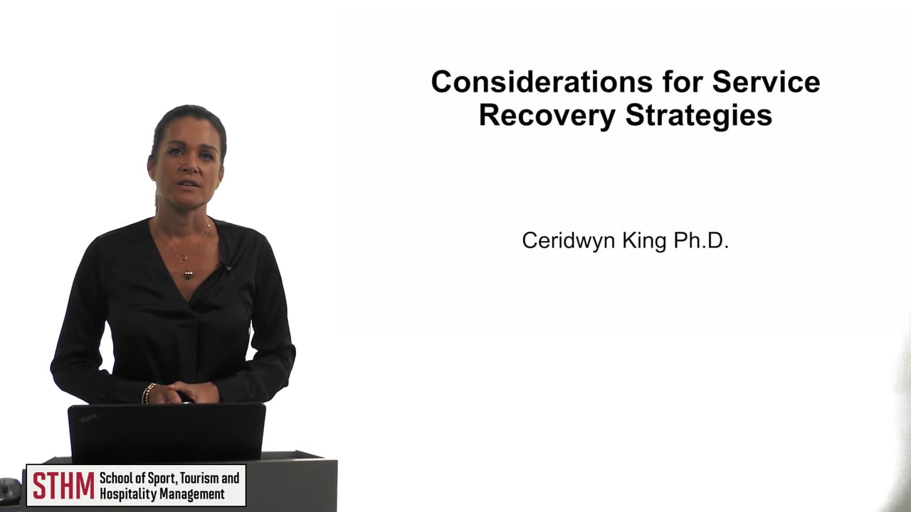 Considerations for Service Recovery Strategies