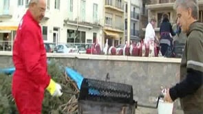 La primera venda de castanyes del CER