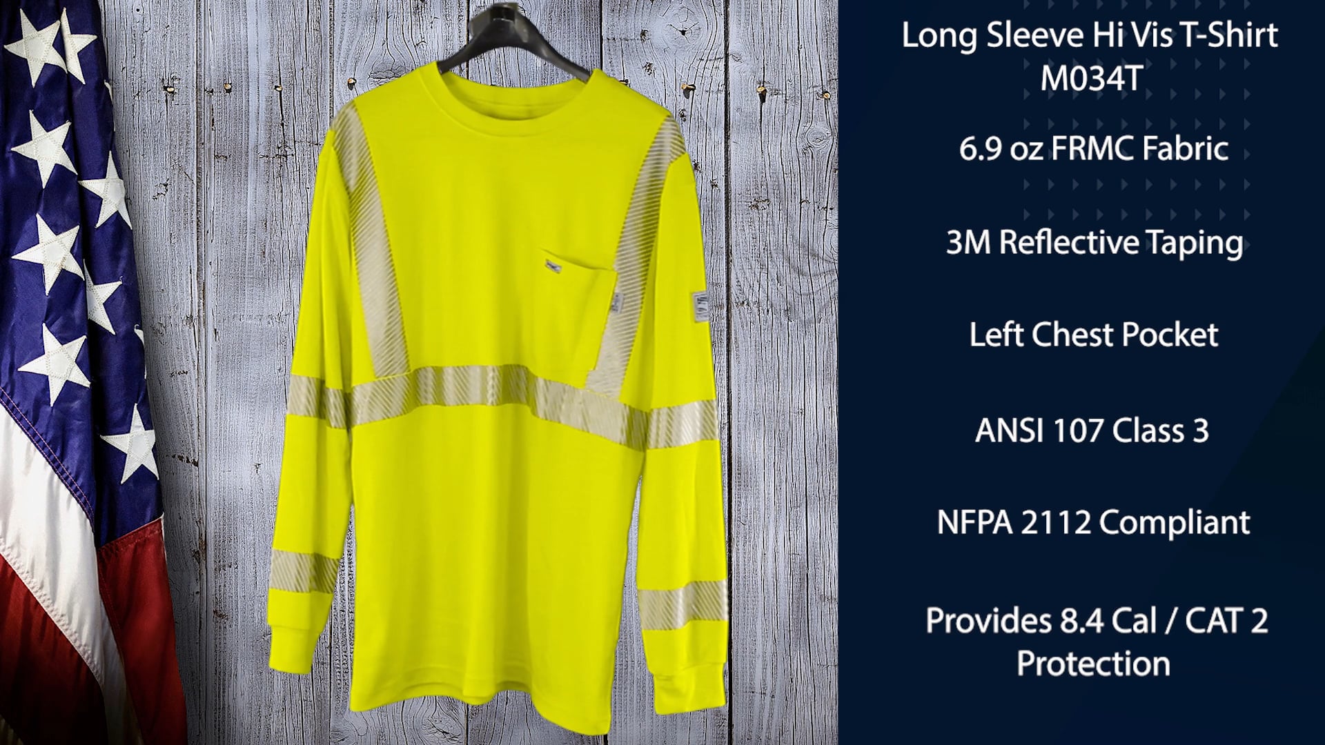 Hi-Vis Long Sleeve T-Shirt M034T on Vimeo