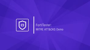 Video | FortiTester 7.3.2 | Fortinet Document Library
