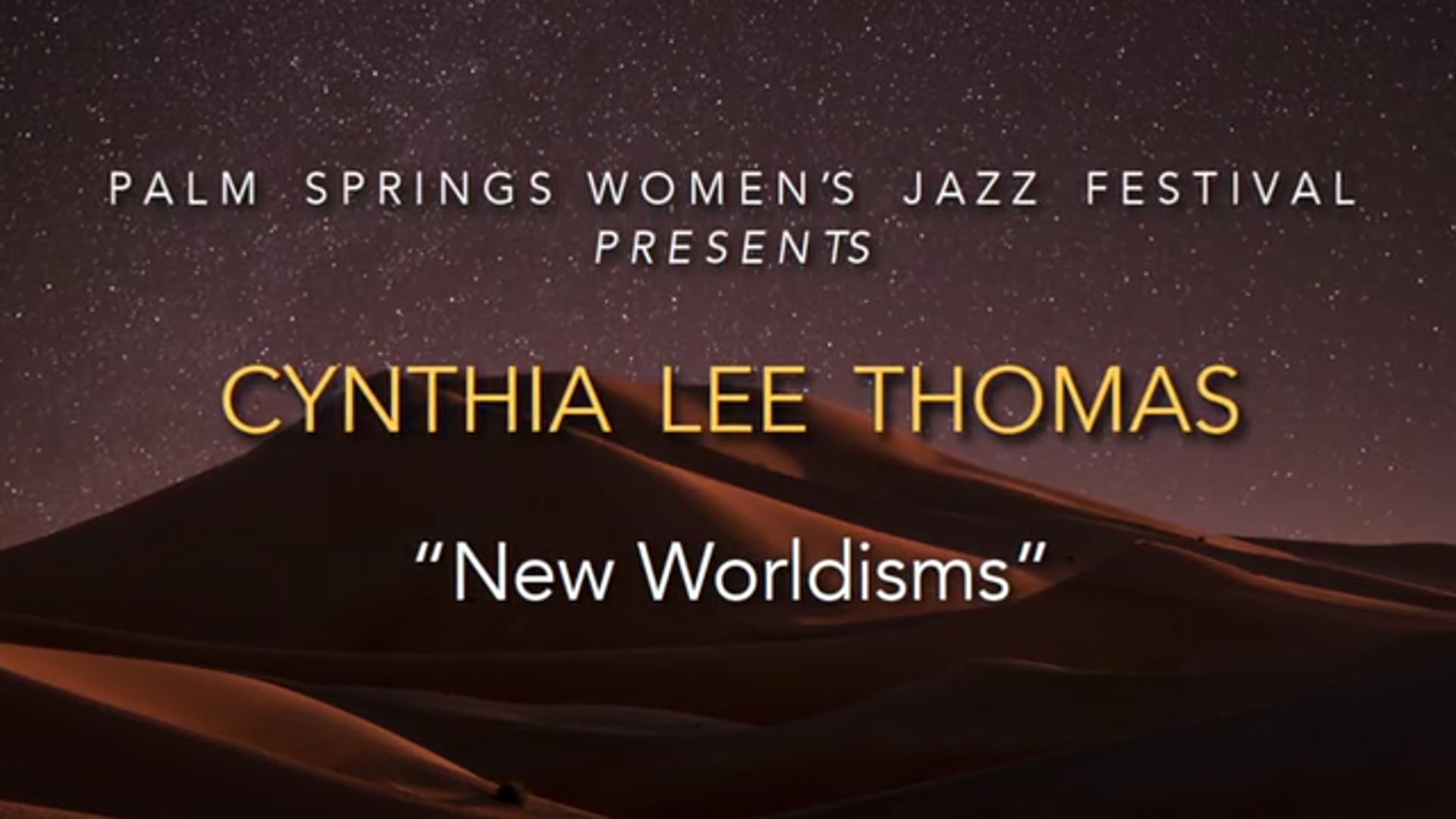 Cynthia Lee Thomas: "New Worldisms" - 9/11/2020