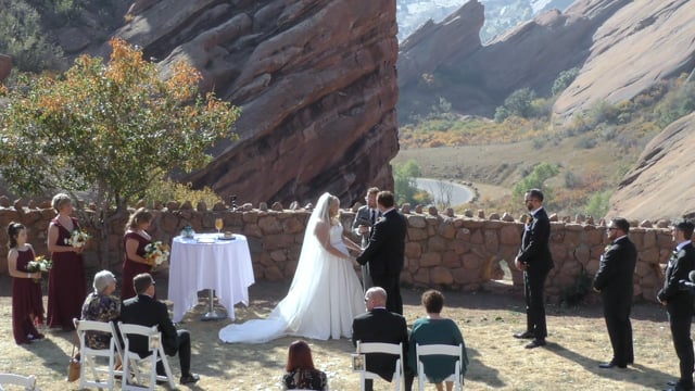 Ashlyn + Nathan - Wedding Ceremony - Redrocks, Golden CO - CO101020A