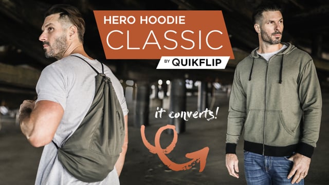 Hero Hoodie Classic // Black (XS) video thumbnail