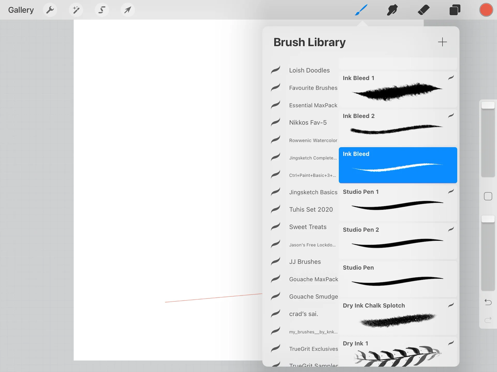 Opening brushes demo
