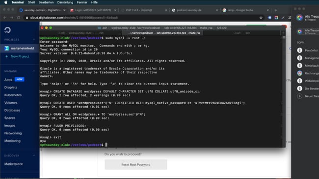 MySQL Datenbank erstellen