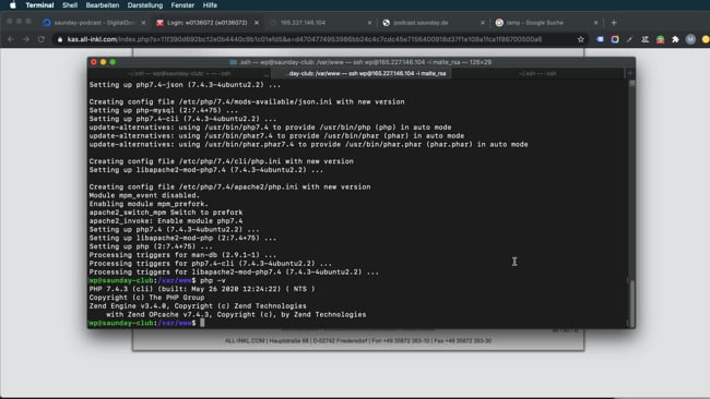 PHP installieren und anpassen