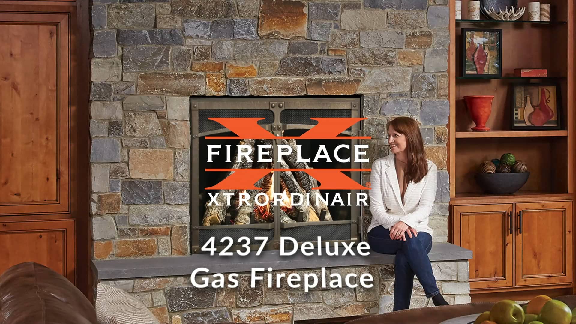 FireplaceX® 4237 Clean Face Gas Fireplace on Vimeo